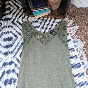 | Olive Green Tank Top |